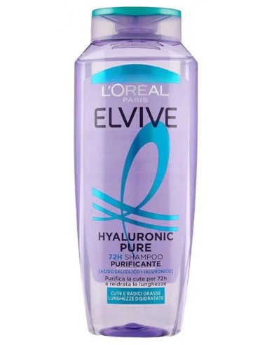 Elvive Shampoo 700ml Formato Xl - Hyaluronic Pure - Cute E Radici Grasse